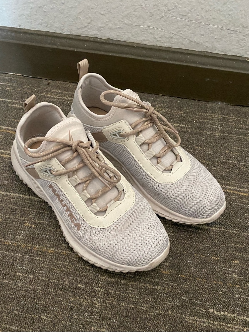 Nautica Light Beige Women's Athletic Sneakers - Casual Comfort Size 9